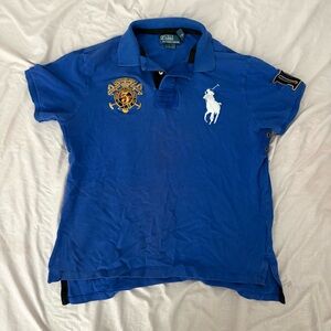 Ralph Lauren Custom Fit Polo in Blue